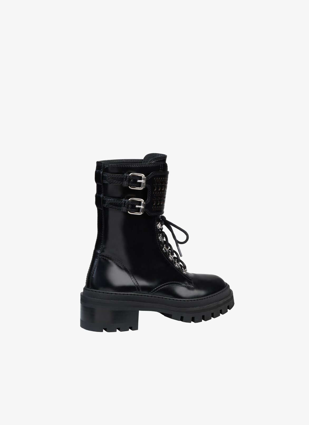LACE-UP ANKLE BOOTS  ALAÏA BLACK LACE-UP ANKLE BOOTS